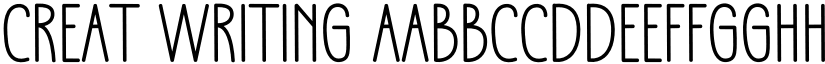 Creat Writing font download