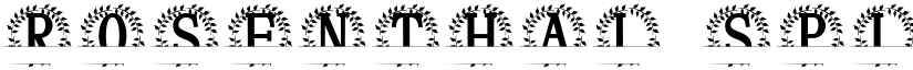 Rosenthal Split Monogram font