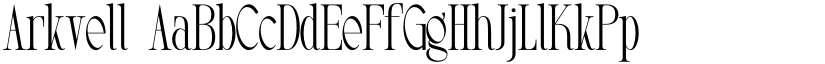 Arkvell font