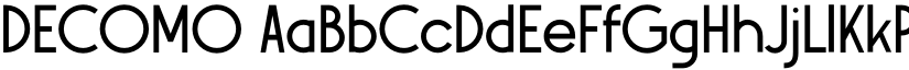 DECOMO font