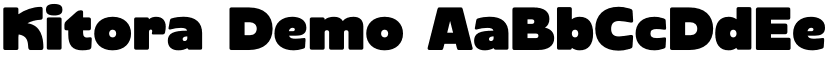 Kitora Demo font