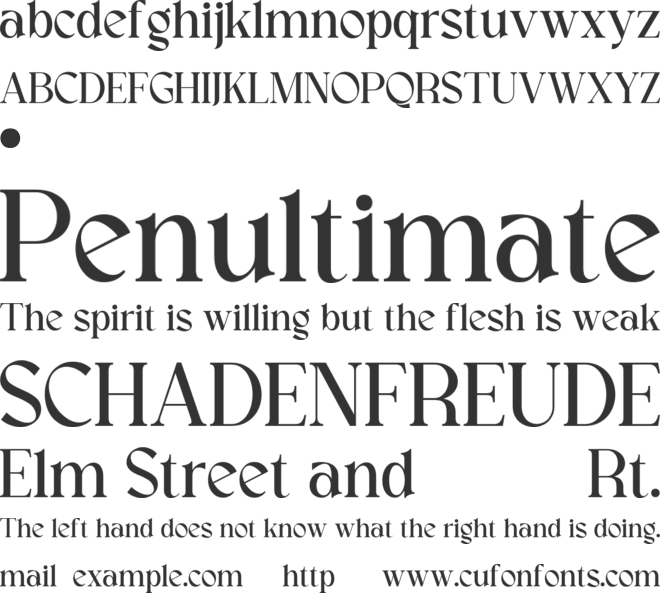 CORALIE font preview