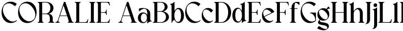 CORALIE font