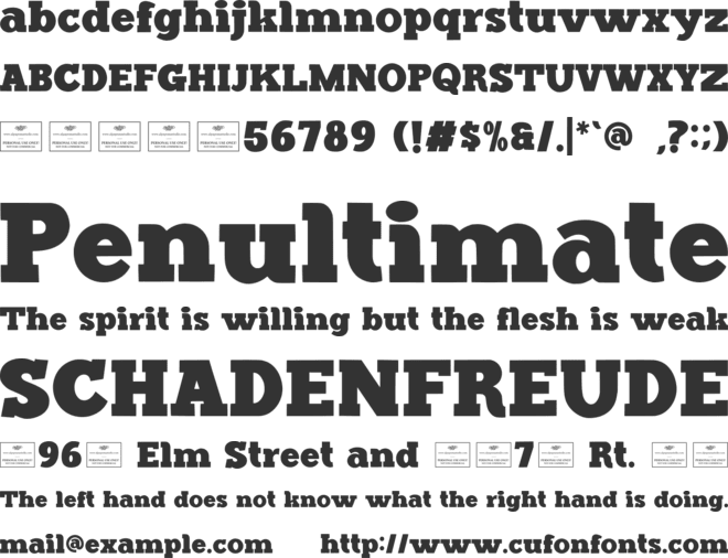 Black Bullet Free font preview