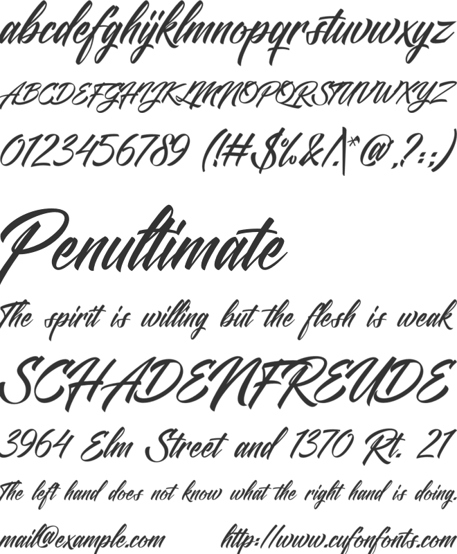 Pastel Trunk font preview