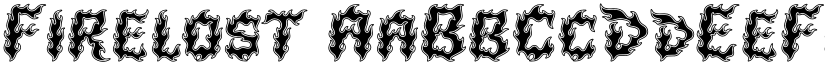 Firelost font
