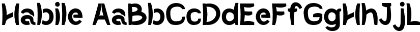 Habile font
