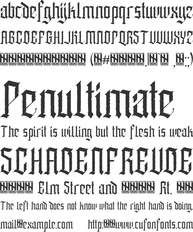 Enathica font preview