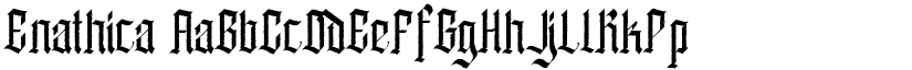 Enathica font