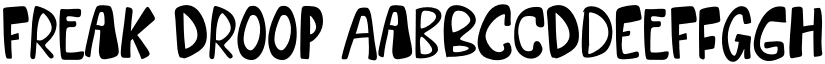 Freak Droop font