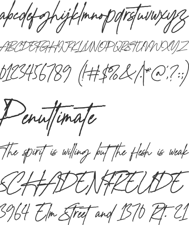 Honey Marlone font preview