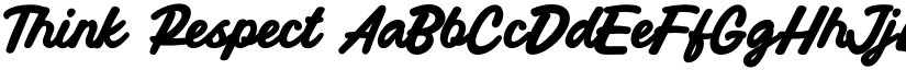 Think Respect font