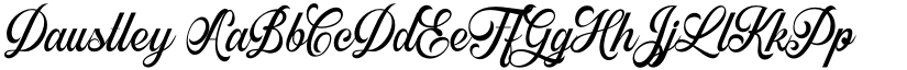 Daustley font
