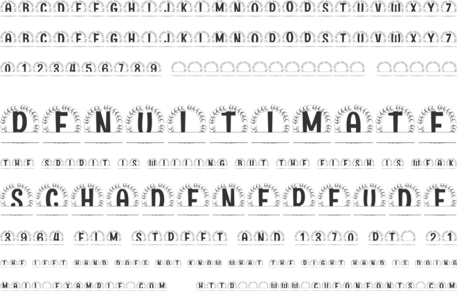 Sylvaris Split Monogram font preview