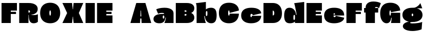 FROXIE font