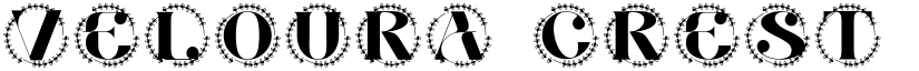 Veloura Crest Monogram font