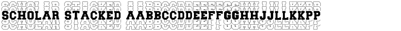 Scholar Stacked font download