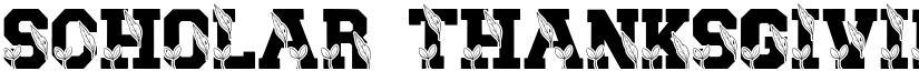 Scholar Thanksgiving font