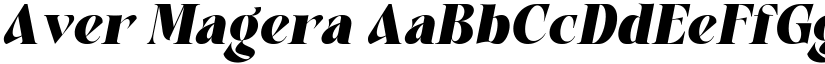 Aver Magera font