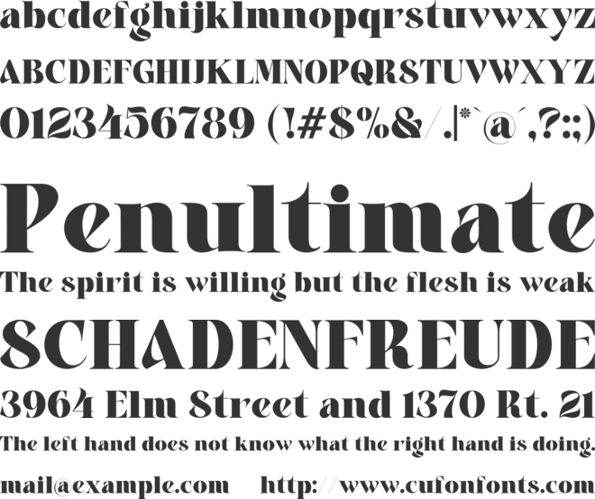 Aver Magera font preview