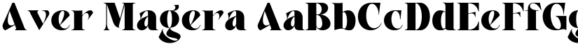 Aver Magera font