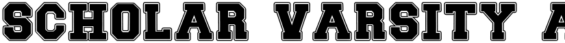Scholar Varsity font