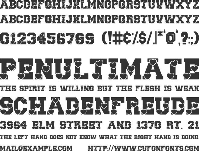 Scholar Valentine font preview