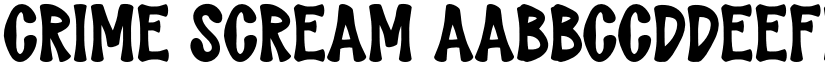 CRIME SCREAM font download