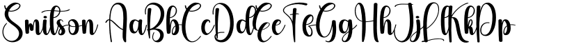 Smitson font