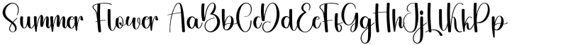 Summer Flower font