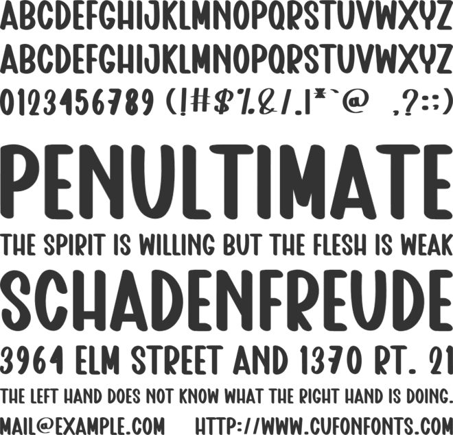 Point Summer font preview
