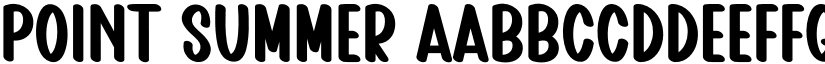 Point Summer font download