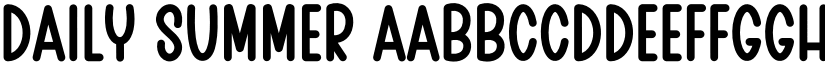 Daily Summer font