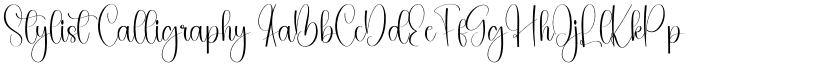 Stylist Calligraphy font