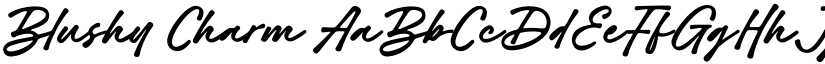 Blushy Charm font