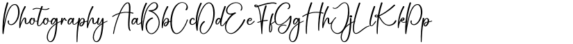 Photography font