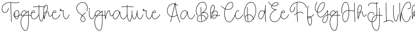Together Signature font download
