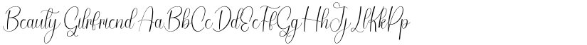 Beauty Gilrfriend font