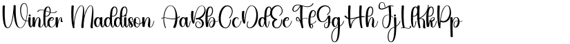 Winter Maddison font