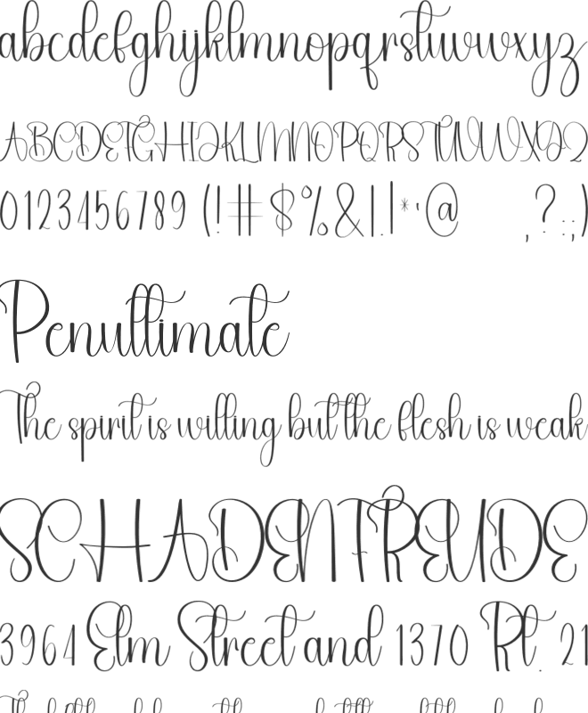 Marvelous font preview