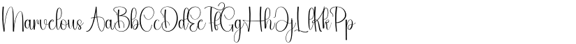 Marvelous font