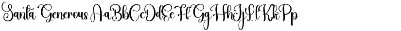 Santa Generous font download