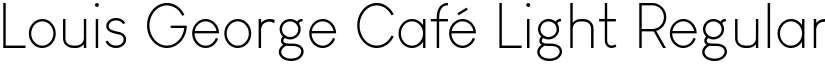 Louis George Café Light Regular font