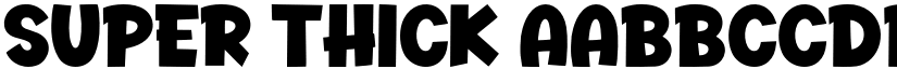 Super Thick font