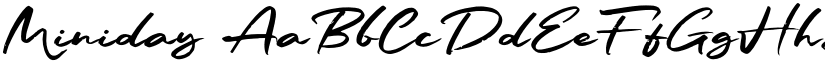 Miniday font