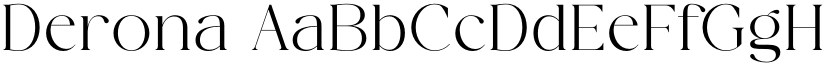 Derona font