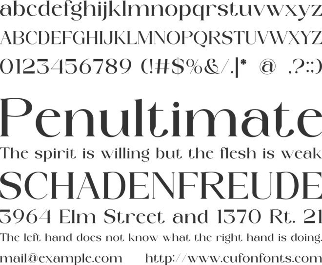 Fellast font preview