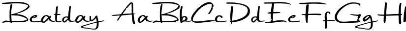 Beatday font