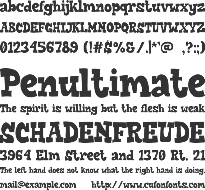 Chido-Pop font preview