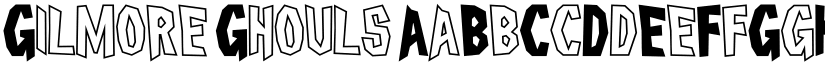 Gilmore Ghouls font